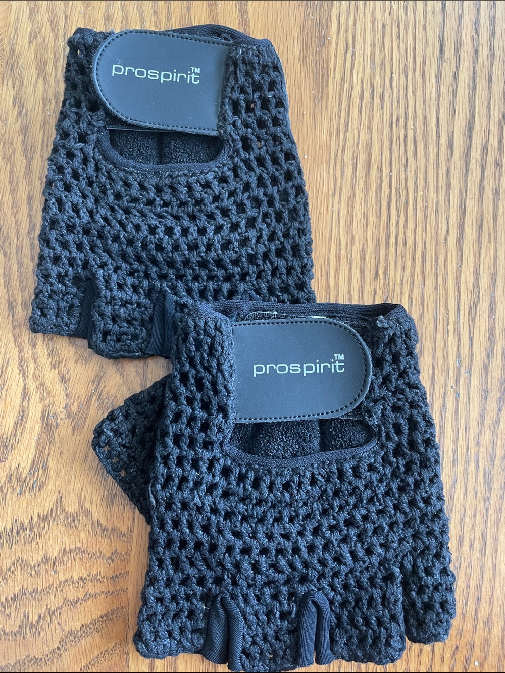 Prospirit Black Crochet Fingerless Cycling Gloves